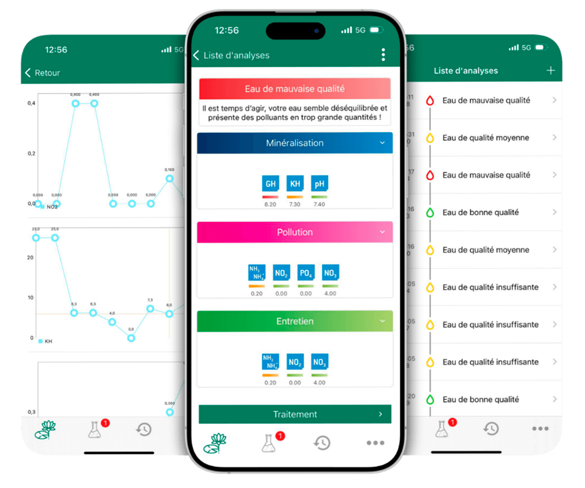 Aquatic Science – Aqualyser, application web pour tester la qualité de l’eau des bassins et optimiser son entretien.