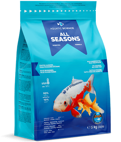 Nourriture pour poissons – All Season, alimentation équilibrée pour toutes les saisons et une eau claire.